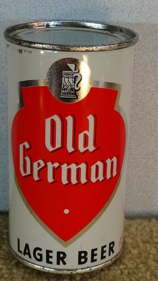 Old Grace Bros.  Old German Lager Flat Top Beer Can
