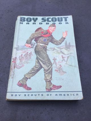 Boy Scout Handbook Norman Rockwell Cover 1959 1st Printing W.  Supplement