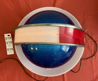 Vintage Schlitz beer Blue Red White Rotating globe sign 1961 2