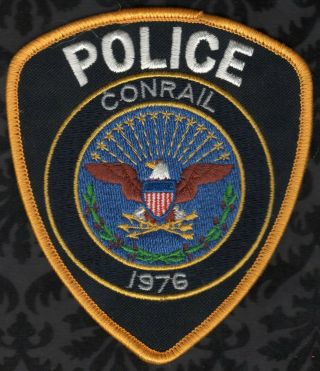 Conrail Pennsylvania Pa Police Shoulder Patch Rr