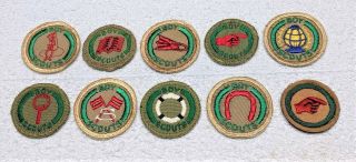 Life Preserver Boy Scout Rescuer Proficiency Award Badge WHITE back Troop Large 3