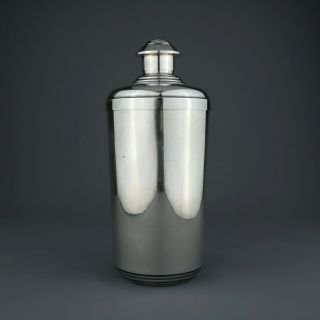 Antique Art Deco French Solid Sterling Silver Cocktail Shaker.  André Aucoc,  1920