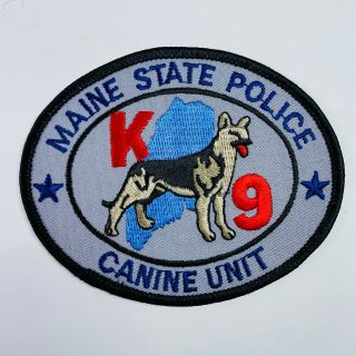 Maine State Police K9 Canine Unit Patch (a)
