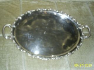 Vintage 835 Silver Sterling Large Tray 1147 Grams