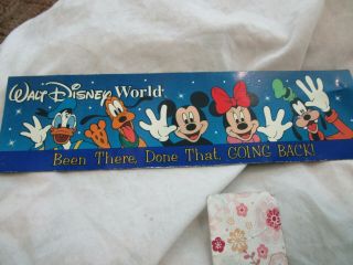 Vintage Wdw Walt Disney World Mickey Been There Done That Going Back Car Magnet
