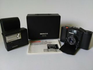Vintage Minox Andy Warhol 35 Gl 35mm Film Camera W/ 35mm F2.  8 Lens,  With Flash