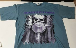 Vtg Emerson Lake & Palmer 1996 World Tour Concert Shirt Sz L Ex Cond