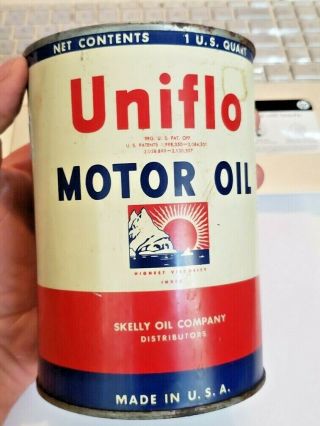 Vintage Skelly UNIFLO OIL Can One Quart 3