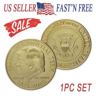 2021 - 2025 President Donald Trump Coin Gold Plated Eagle Commemorative Coins