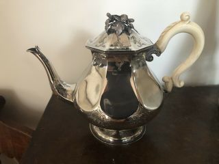 Sterling Solid Silver Early 19th Century Dutch Amsterdam Teapot