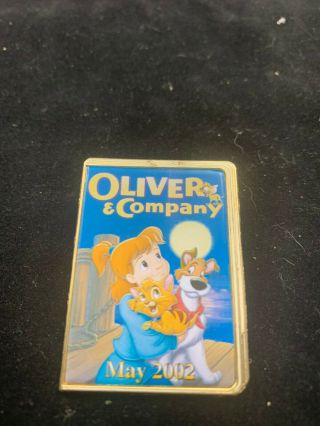 Disney Pin 11542 12 Months Of Magic Dvd Case Oliver And Company Htf