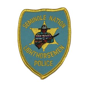 Seminole Nation Lighthorseman Police (oklahoma) 1st Issue 3.  25” Patch