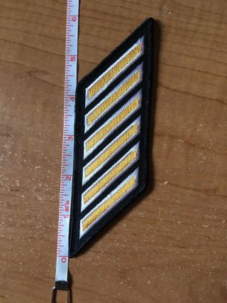 Nypd Mounted Firearms Range Longevity Patch Stripes 30,  Years Gold