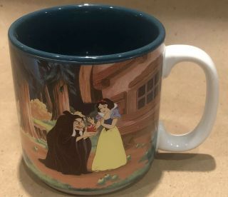 Disney Coffee Mug Snow White & The Seven Dwarfs Evil Queen Poison Apple
