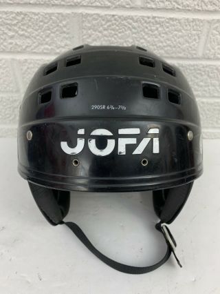 Vintage JOFA 290SR Ice Hockey Player Helmet Senior Men Size 6 3/4 - 7 3/8 Black 3