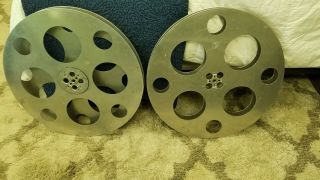 Two Large Vintage 24 " Movie Projector Reels - Goldberg Bros Inc.