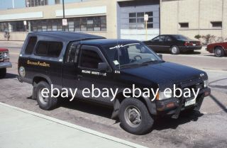 Chicago Fire Department 1988 Nissan Pickup 35mm Fire Apparatus Slide