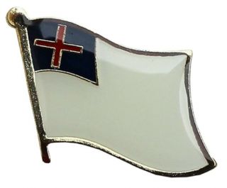 Christian Flag Lapel Hat Pin Fast Usa