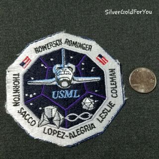 Usml Space Shuttle Mission Vintage Nasa Space Patch