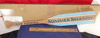 Leinenkugels Beer Wood Canoe Paddle Hanging Sign Summer Shandy Serving Seasonal