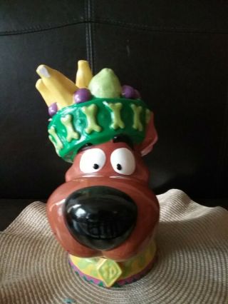 Vintage Scooby Doo Fruit King Cookie Jar Hanna - Barbera Ceramic