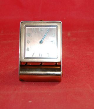 Vintage Swiss Lecoultre Alarm Travel Clock -