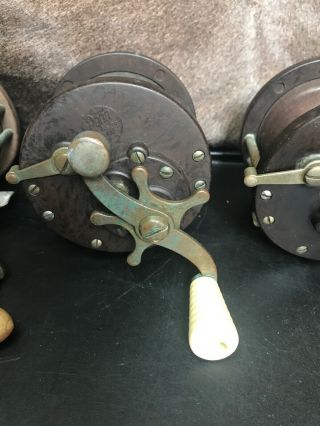 3) Vintage Penn 85 Conventional Saltwater Fishing Reels.  They All 3