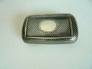 Antique French Silver Niello Snuff Box