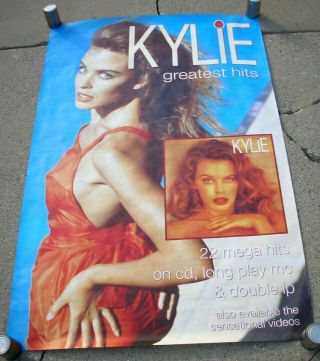 Kylie Minogue Greatest Hits Vintage Uk Subway Promo Poster - 1992