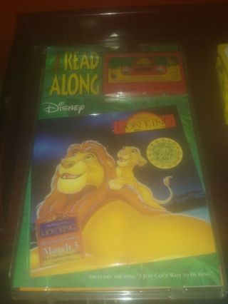 Vintage Disney’s The Lion King Read Along Book And Cassette Tape