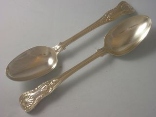 Kings Pattern Fine William Iv 1836 Pair Silver Tablespoons 197 Gram Mary Chawner