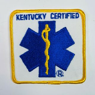 Kentucky Certified Ems Emt Paramedic Patch