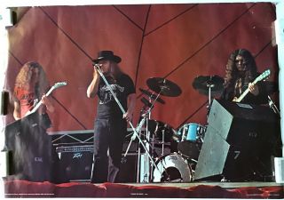 Lynyrd Skynyrd Live On Stage Vintage Concert Poster
