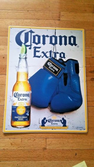 corona and modelo tin sign 2 pack.  fast 2