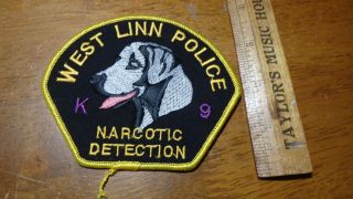 West Lynn Massachusetts Narcotic Detection K - 9 Bomb Dog Patch Bx 2 18
