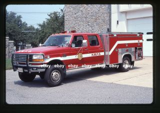 Huntington Manor Ny B2 - 4 - 16 1995 Ford F American Rural Fire Apparatus Slide.