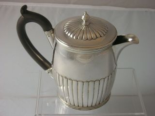 Victorian 1899 Fine Quality Charles Harris Small Silver Coffee Pot 332 Grams