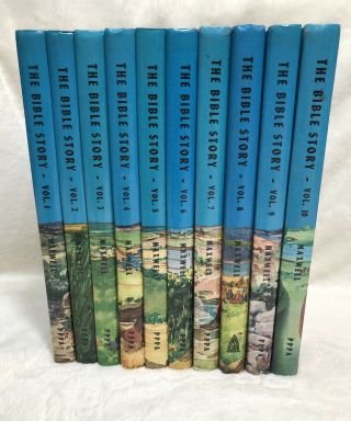 The Bible Story Arthur Maxwell Complete Set 1953 - 1957 Illustrated Vintage