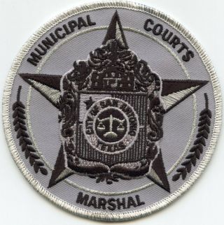 San Antonio Texas Tx Municipal Courts Marshal Police Patch
