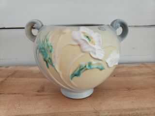 Vintage Roseville Pottery Blue Poppy Vase 336 - 6