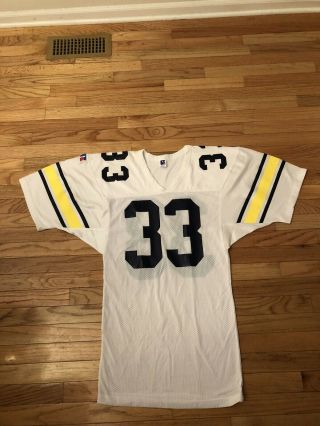 Leroy Hoard Michigan Wolverines Ncaa Vintage Russell Athletic Game Jersey