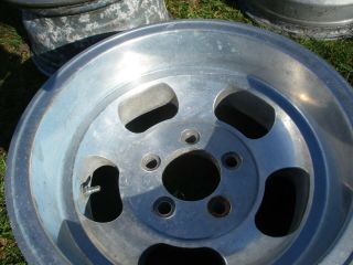 1 14 x 8 Slotted Mag wheel old school Slot Vintage 5 x 4.  75  ET Ansen Chevy 10 3