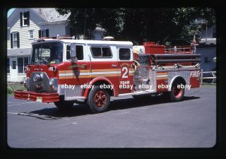 Frenchtown Nj 1981 Mack Cf Pumper Ex - Fdny Fire Apparatus Slide.
