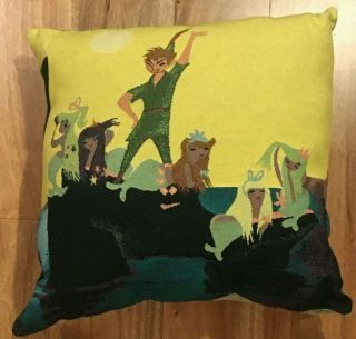 Mary Blair Peter Pan Mermaids Pillow