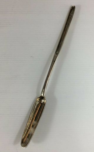 Antique 18th Century Sterling Silver Thomas Chawner Marrow Scoop 22.  5cm Long