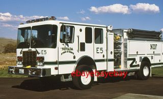 Fire Apparatus Slide,  Engine 5,  Ndf / Nv,  1996 Hme 4x4 / Central States