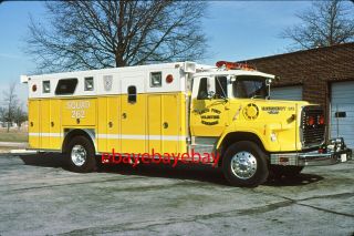 Fire Apparatus Slide,  Squad 262,  North Point / Md,  1988 Ford / E - One