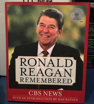 Ronald Reagan Remembered Book With Dvd Footage & News Cbs News Dan Rather 2004