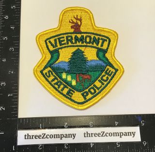 Vtg Vermont State Police Highway Patrol Trooper Patch Vt
