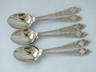 Pretty Set Of 6 Irish Solid Sterling Silver Coffee Spoons 1923/ L 10.  5 Cm/ 64 G